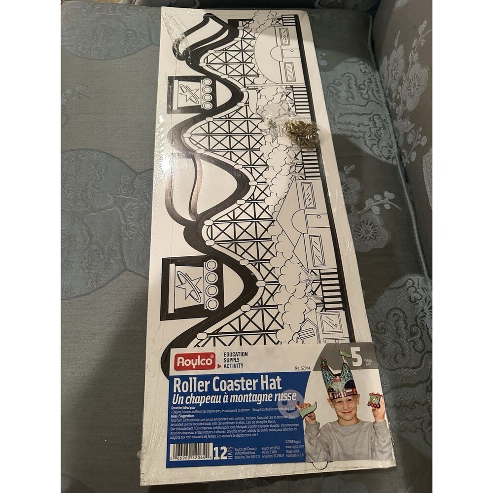 Roylco Roller Coaster Hat Activity Kit, 12 Hats, Education Supply, No. 52064